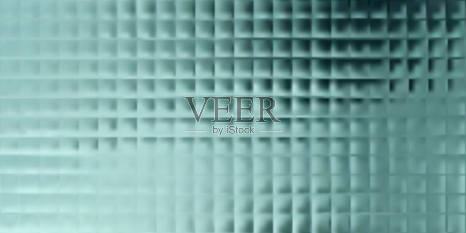 染色金属优质罗纹丙烯酸玻璃板。槽门蓝绿模糊覆盖。波纹条纹折射，表面磨砂图案。压花垂直和水平条纹透光材料。插画图片素材