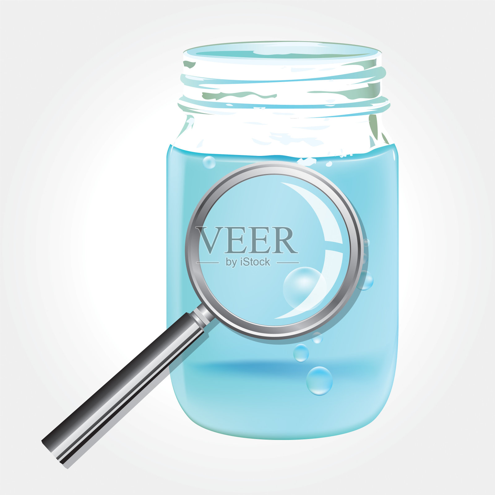 黑色黑板背景与一个方形图标与水插画图片素材