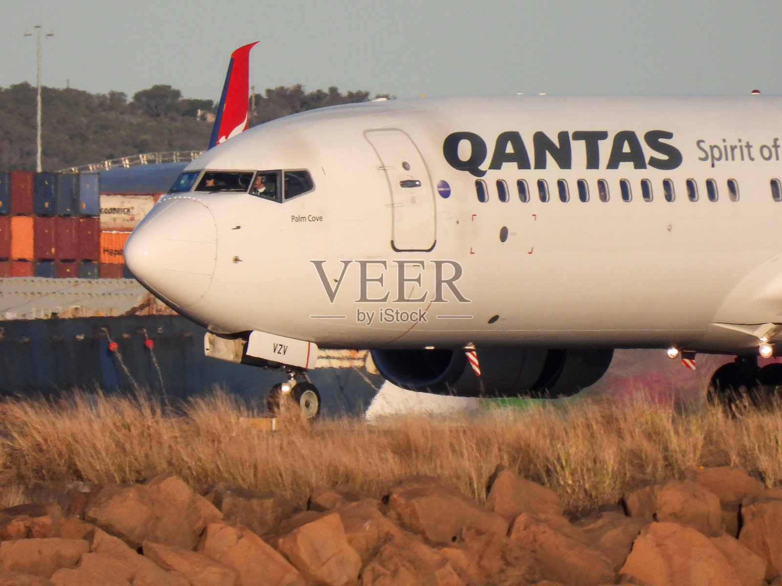 澳航B737冬季配色照片摄影图片