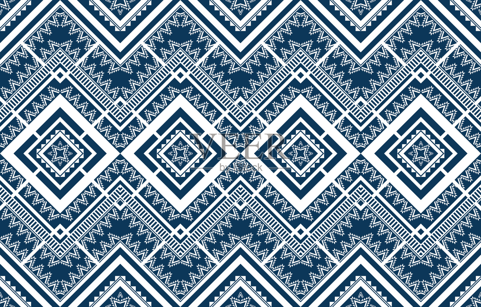 几何民族东方图案传统。无缝的向量。插画图片素材
