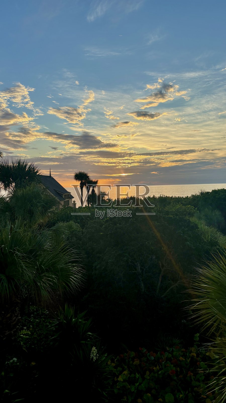 佛罗里达州维罗海滩的日出照片摄影图片