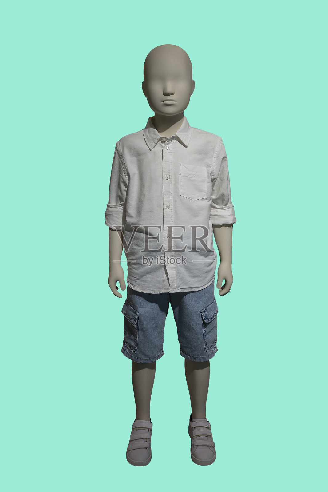 全身儿童人体模型照片摄影图片