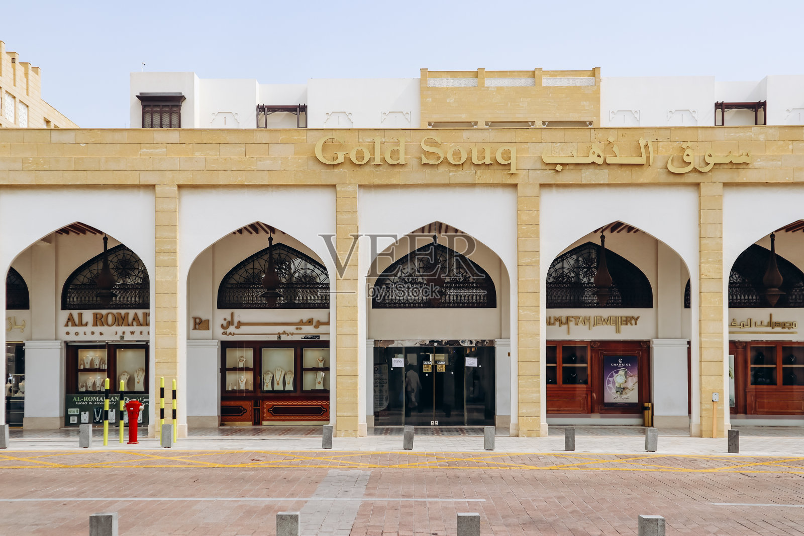 卡塔尔多哈市中心的黄金市场照片摄影图片