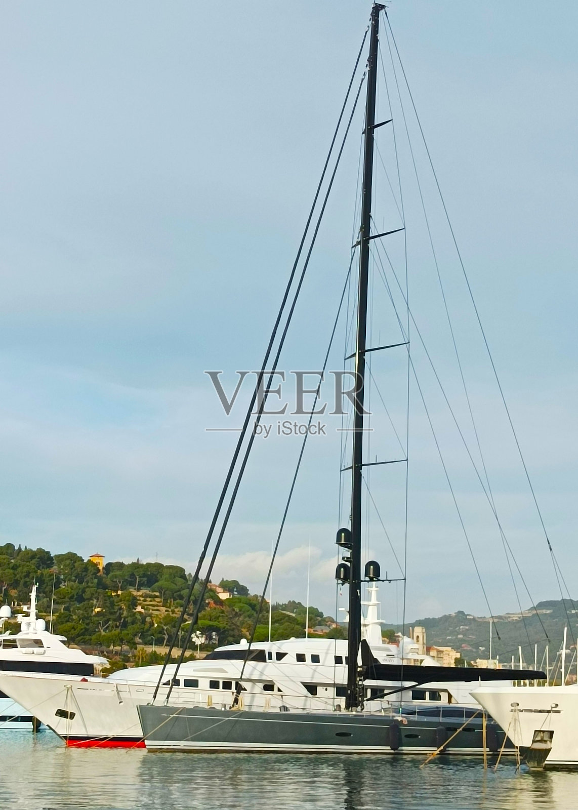 意大利的城市和港口照片摄影图片