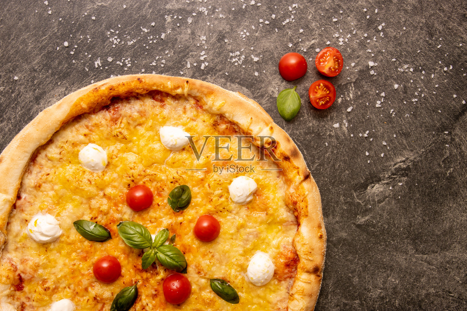 玛格丽塔披萨照片摄影图片