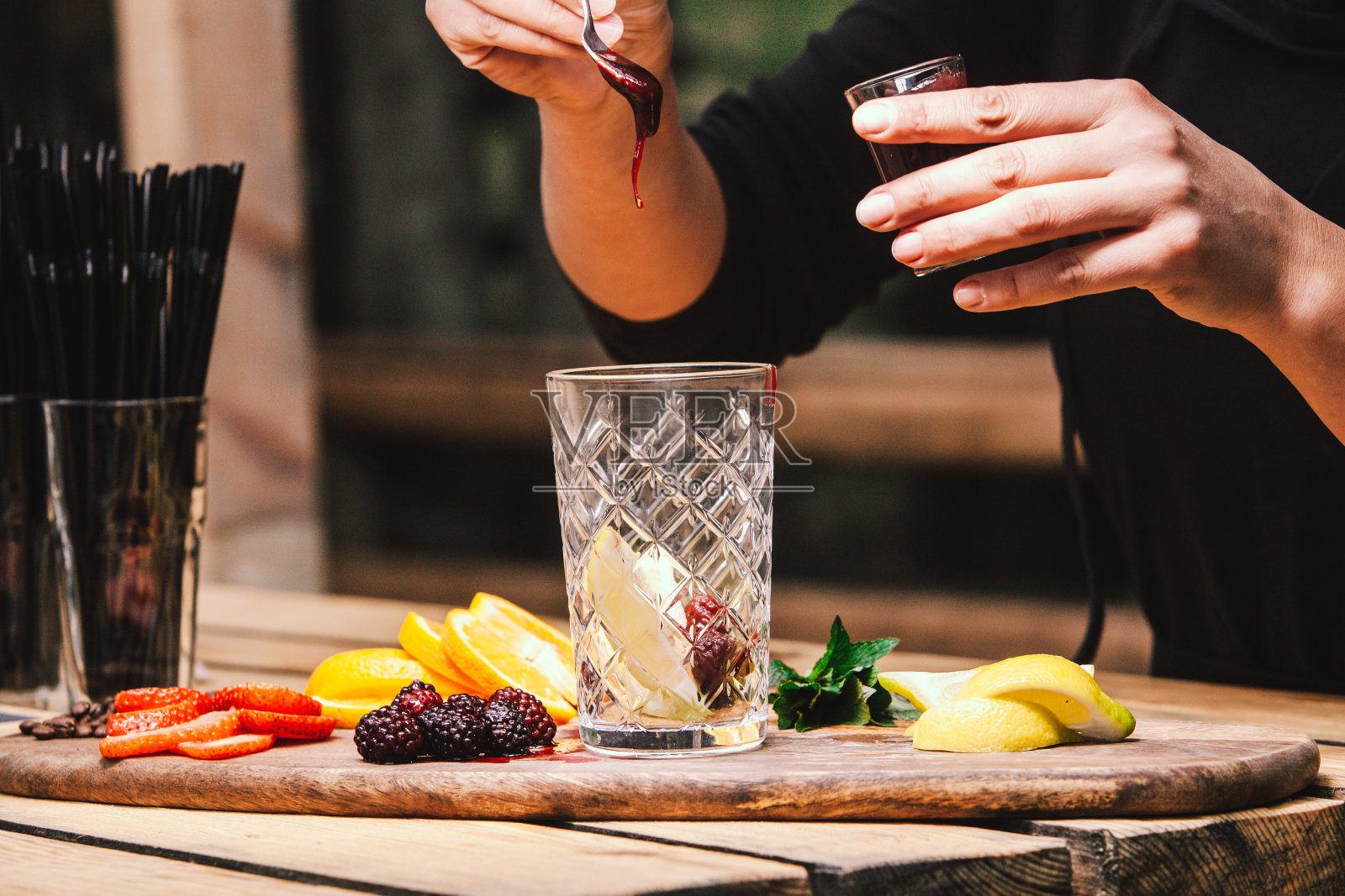 美丽的鸡尾酒照片摄影图片