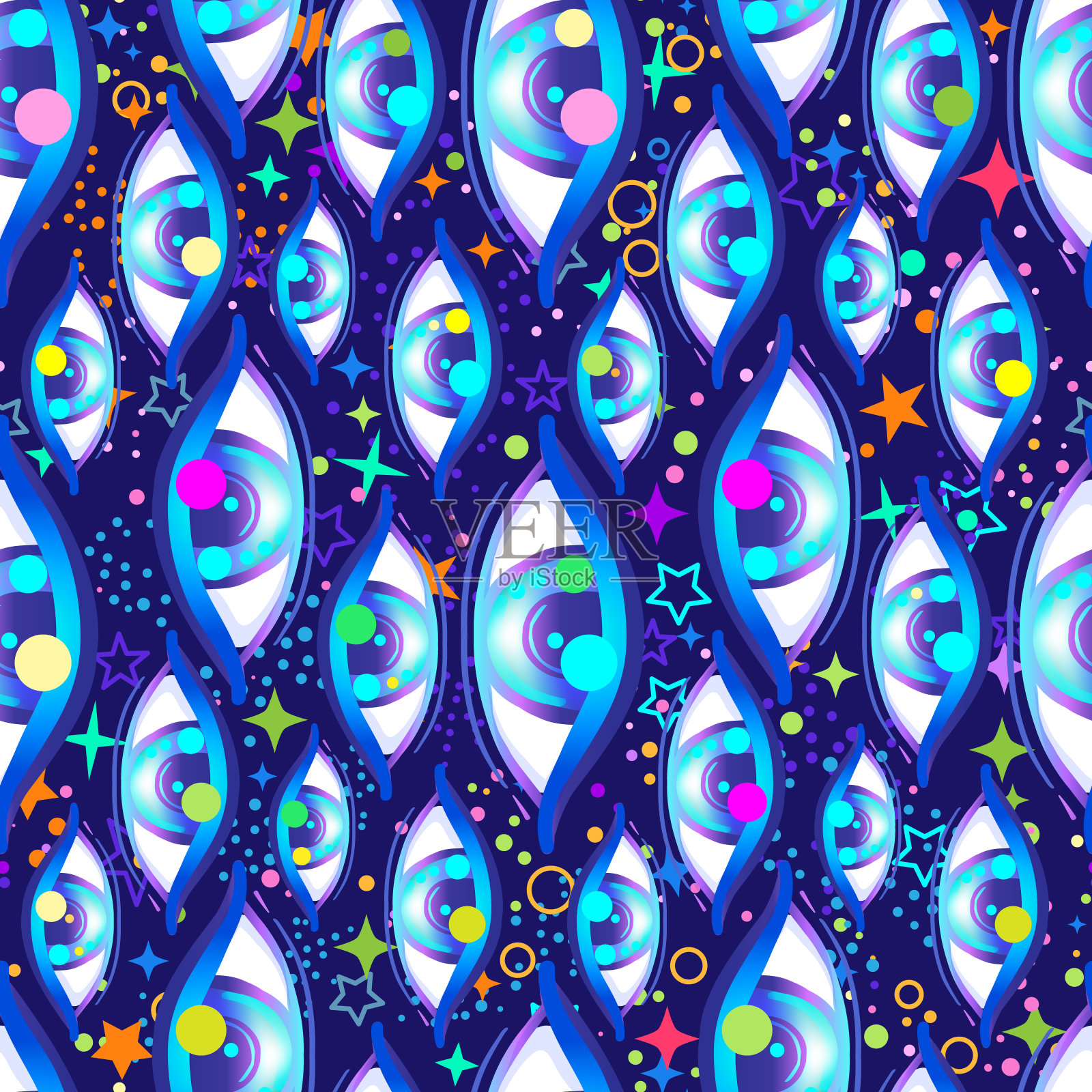 eye-pattern-2插画图片素材