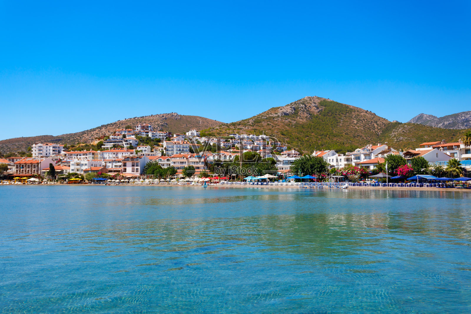 土耳其Datca镇的公共海滩照片摄影图片