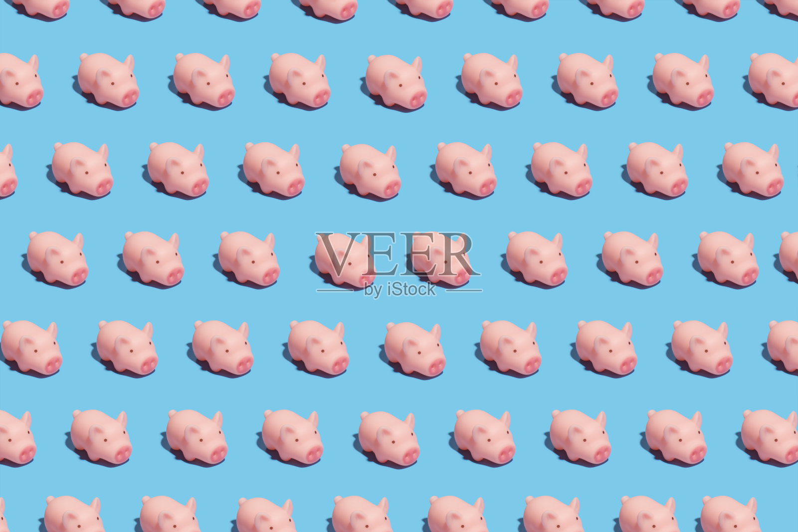 玩具粉红猪的图案。概念2照片摄影图片