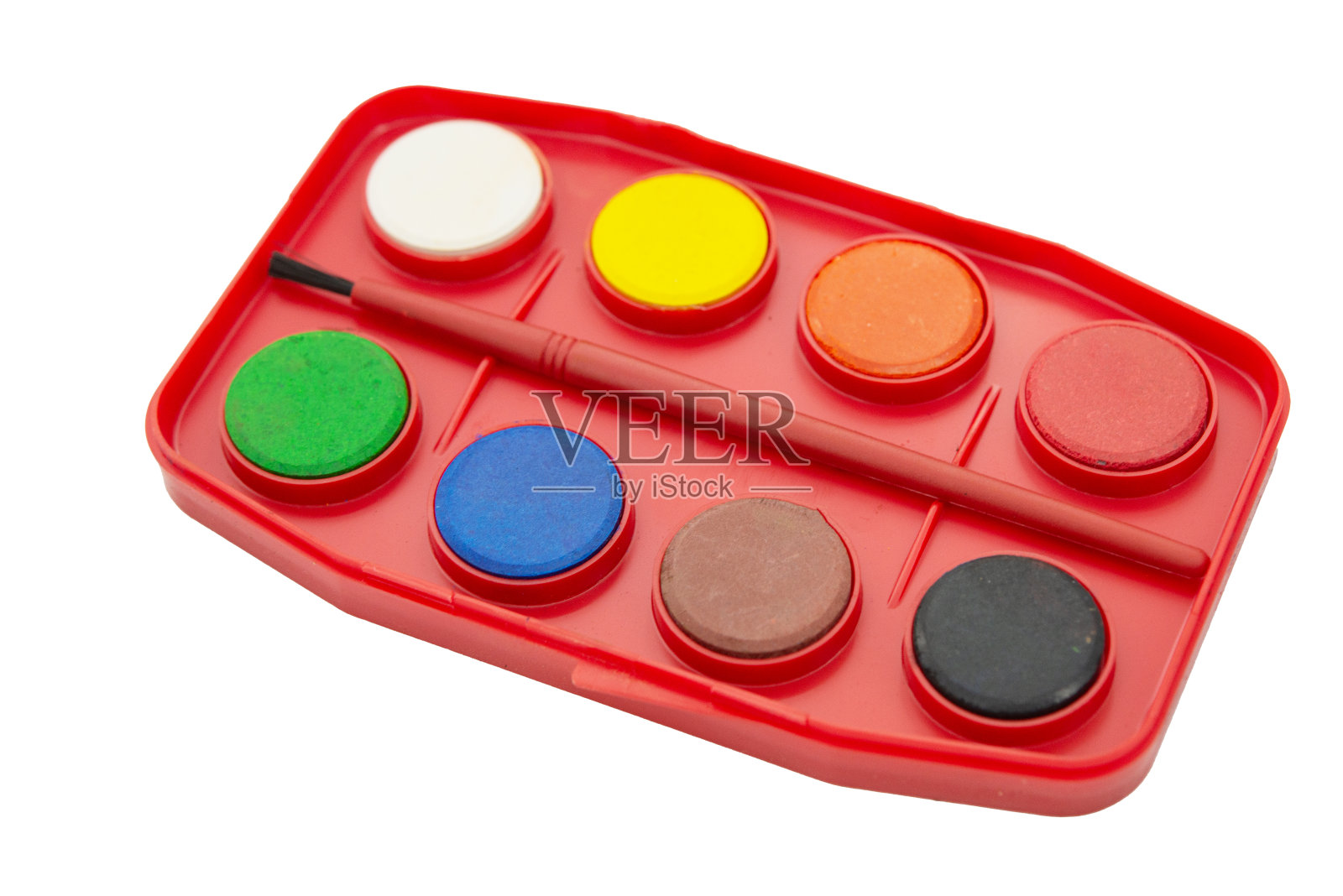 白色背景上的水彩画照片摄影图片