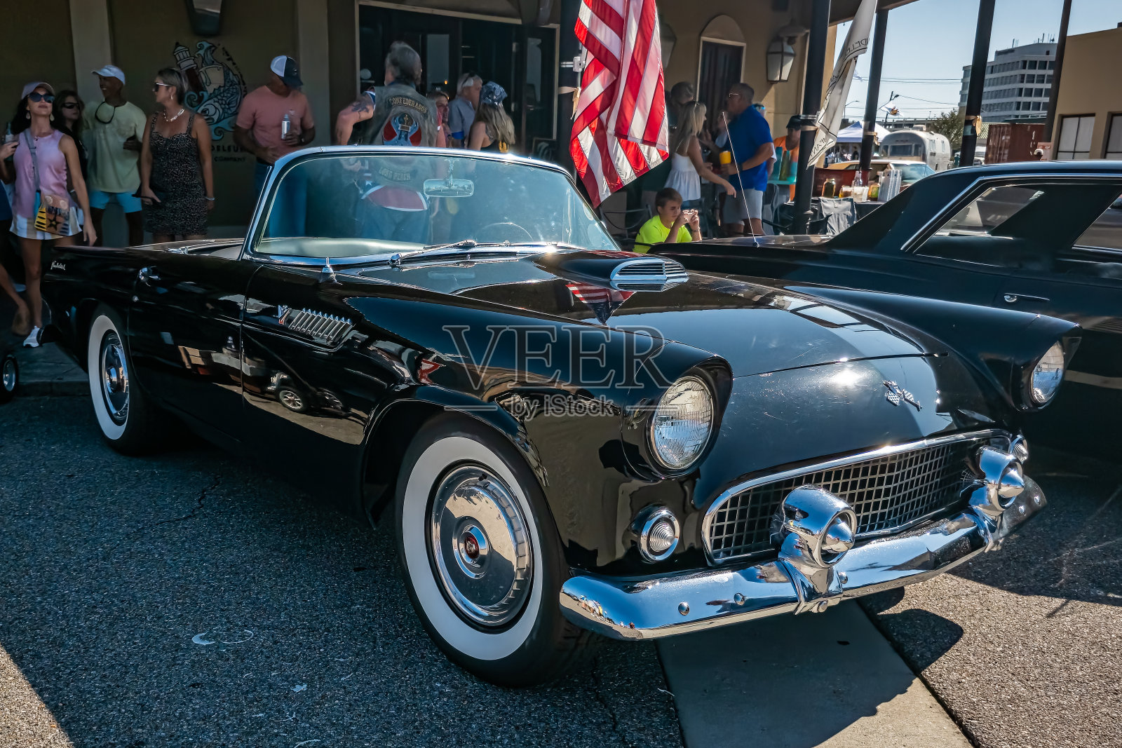 1955年福特雷鸟敞篷车照片摄影图片