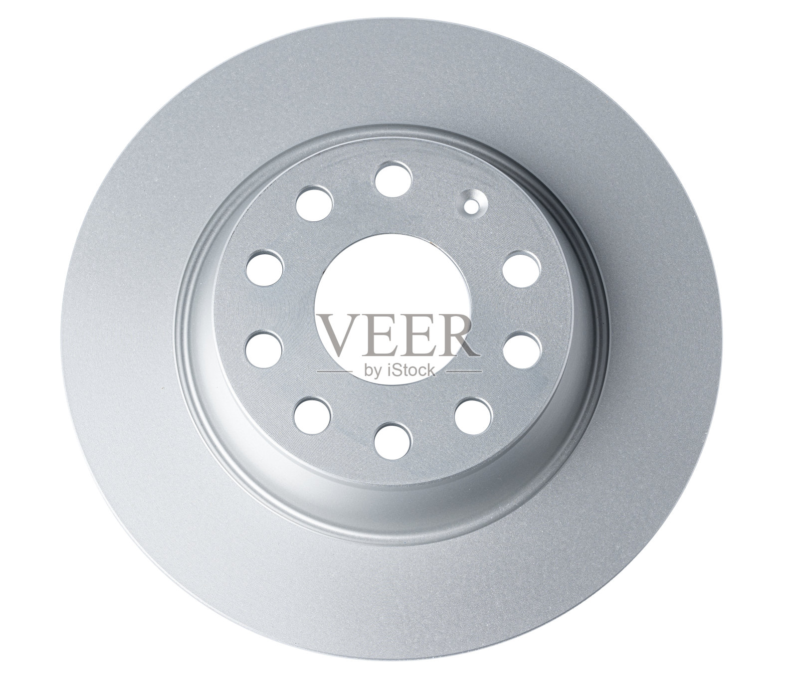 新车刹车盘隔离在白色上。照片摄影图片