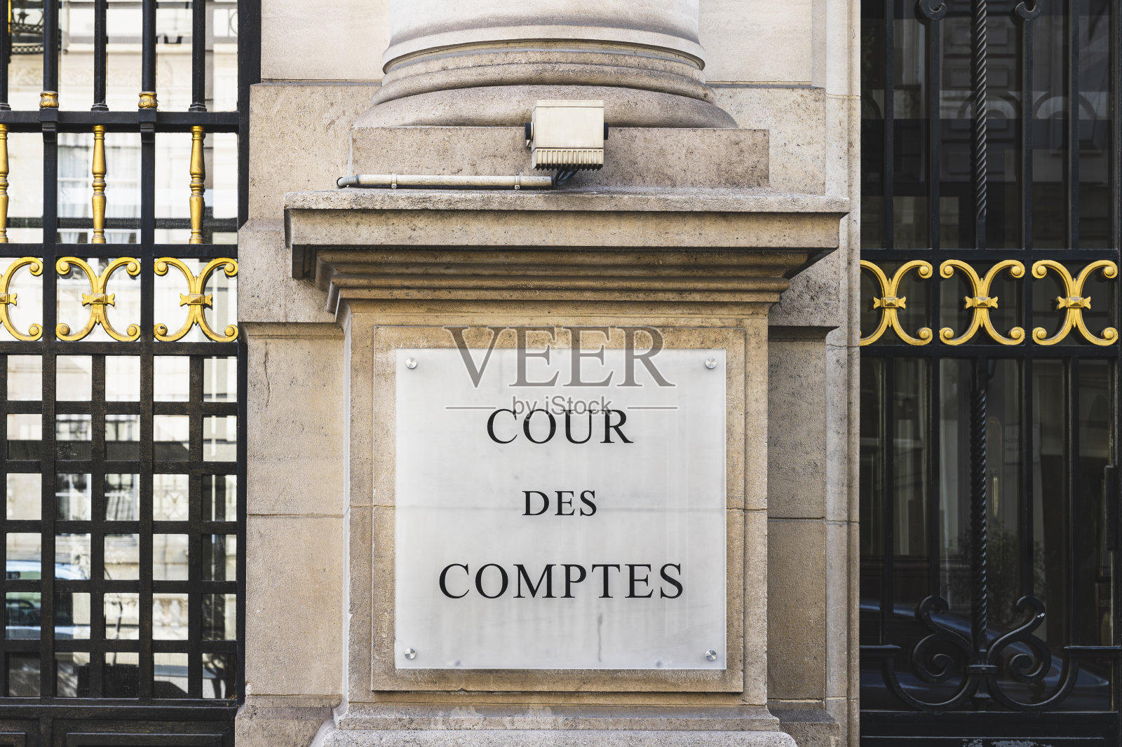 巴黎:审计法院(Cour des Comptes)。照片摄影图片