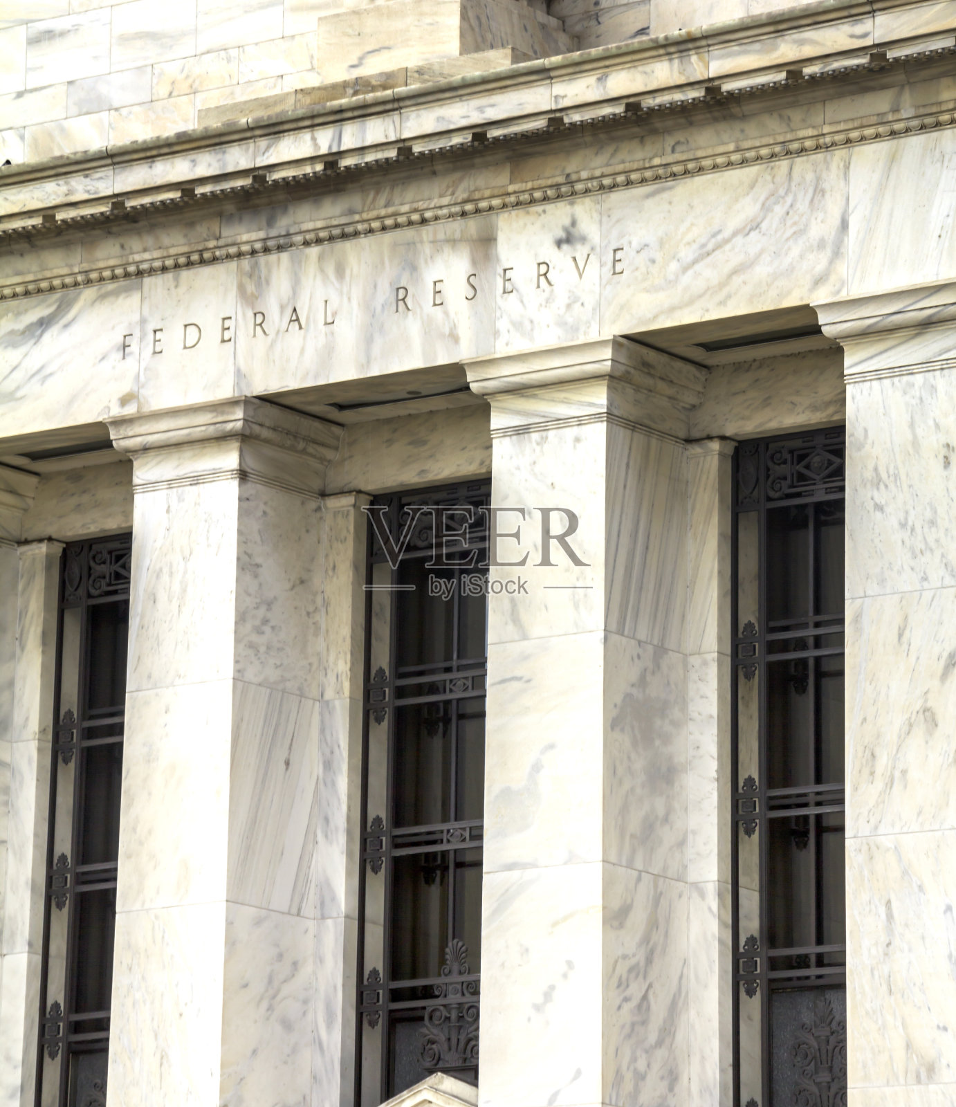 位于美国华盛顿特区的联邦储备大厦照片摄影图片