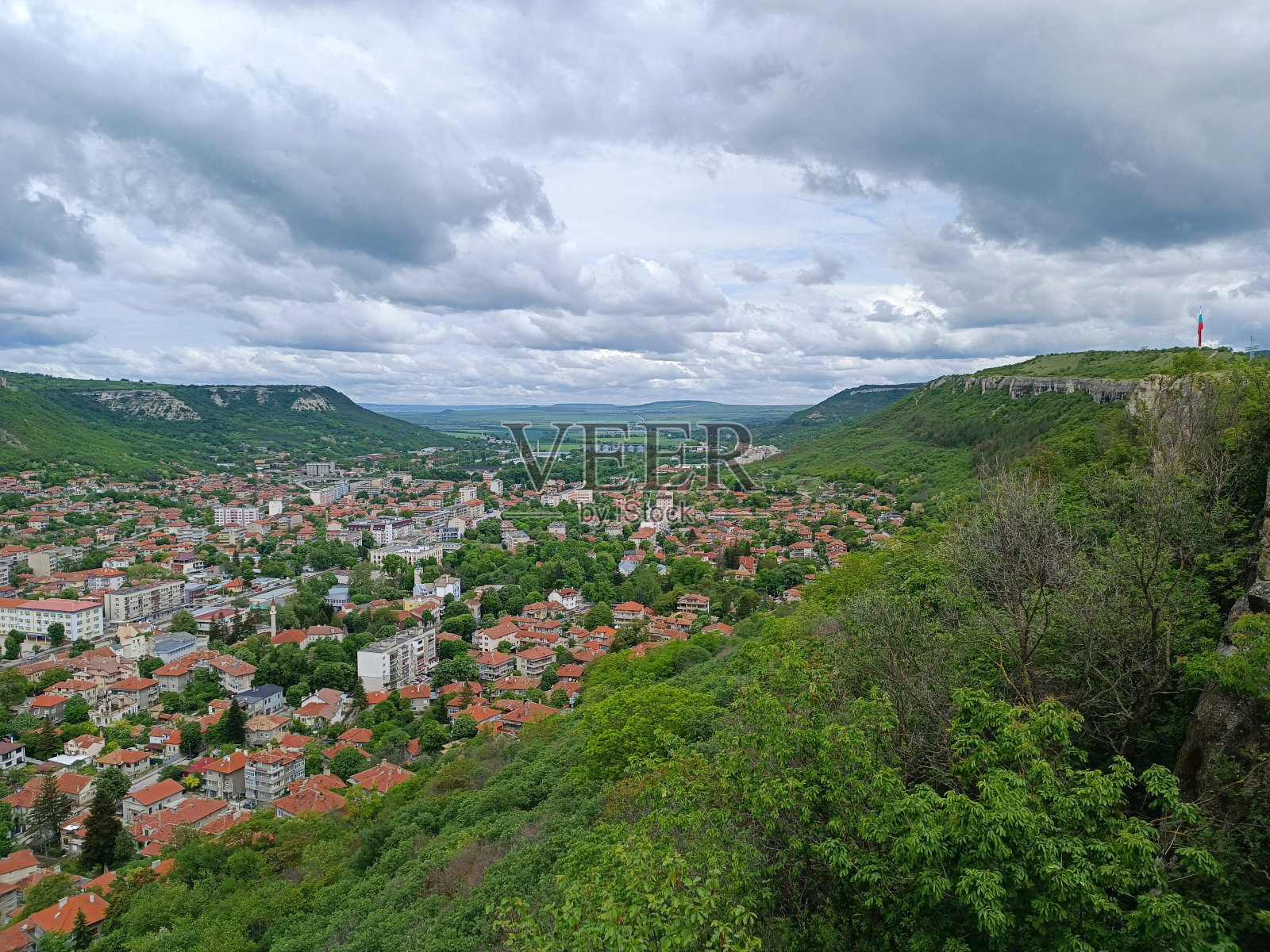 普罗瓦迪亚附近的奥维奇要塞照片摄影图片