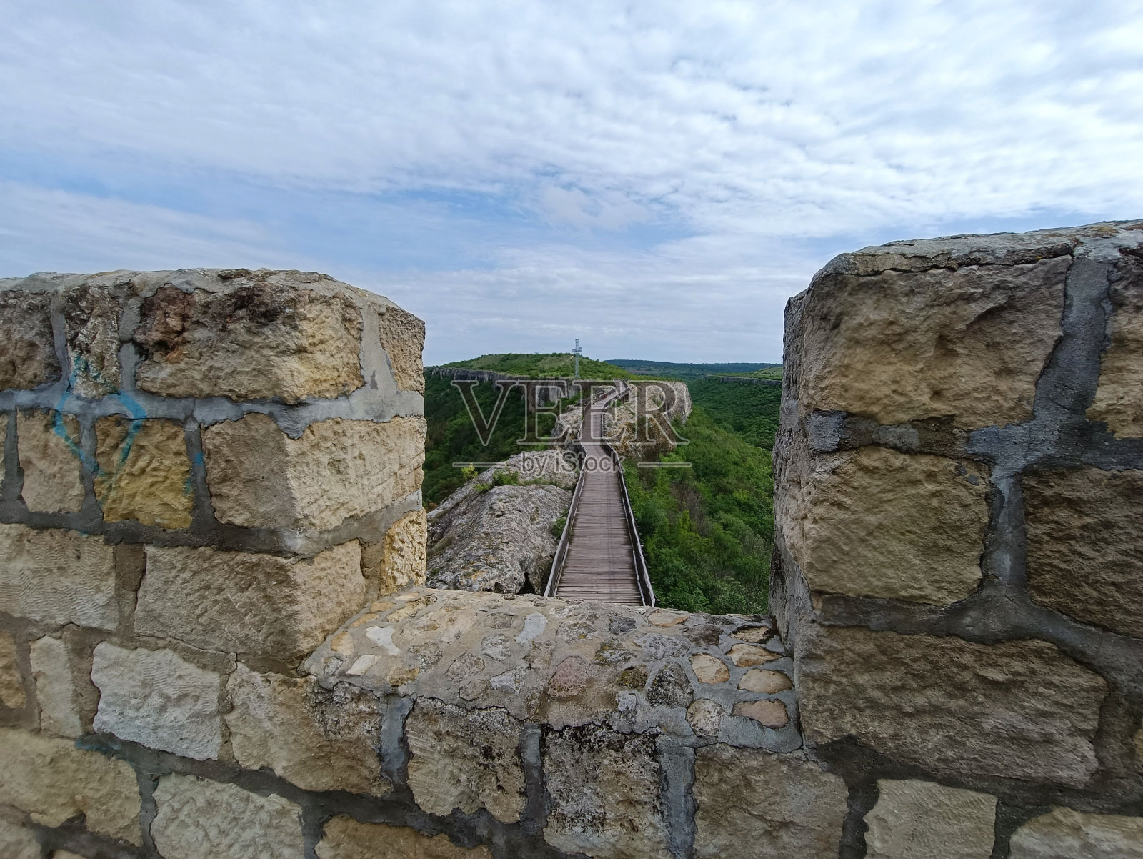 普罗瓦迪亚附近的奥维奇要塞照片摄影图片