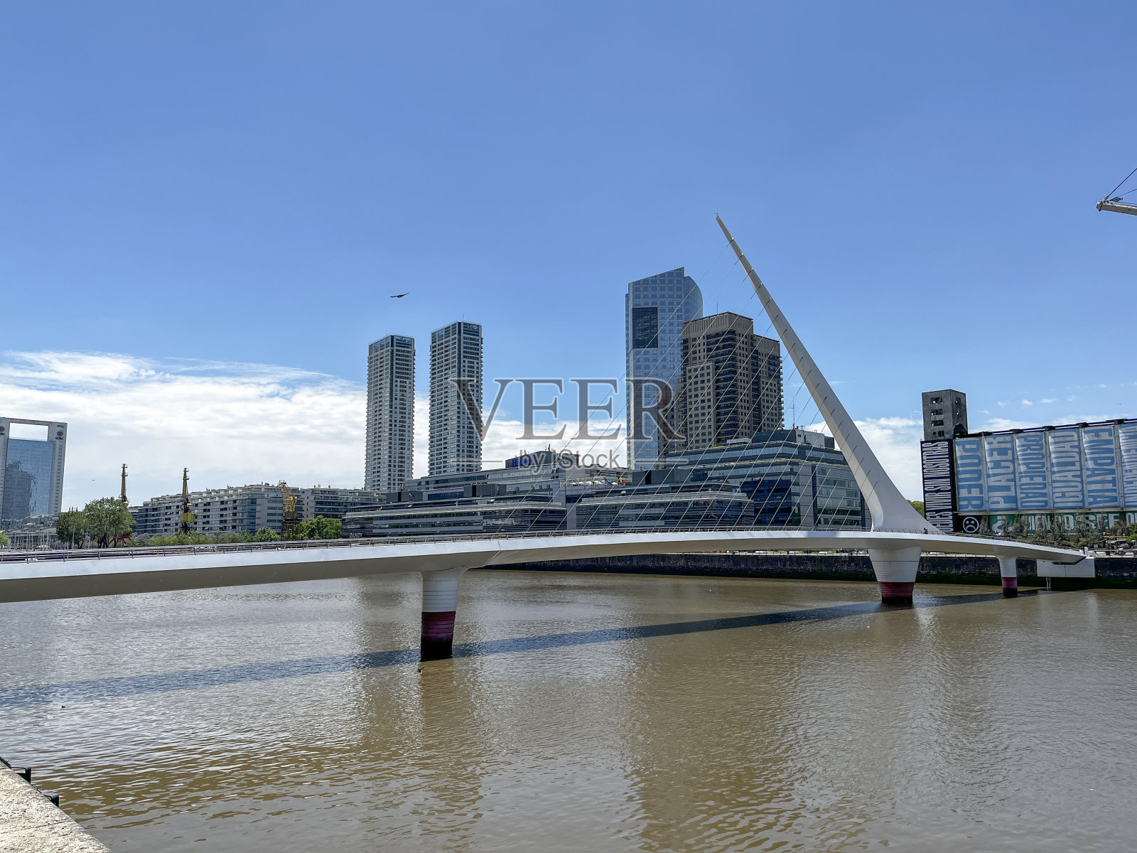 布宜诺斯艾利斯的女子桥。照片摄影图片