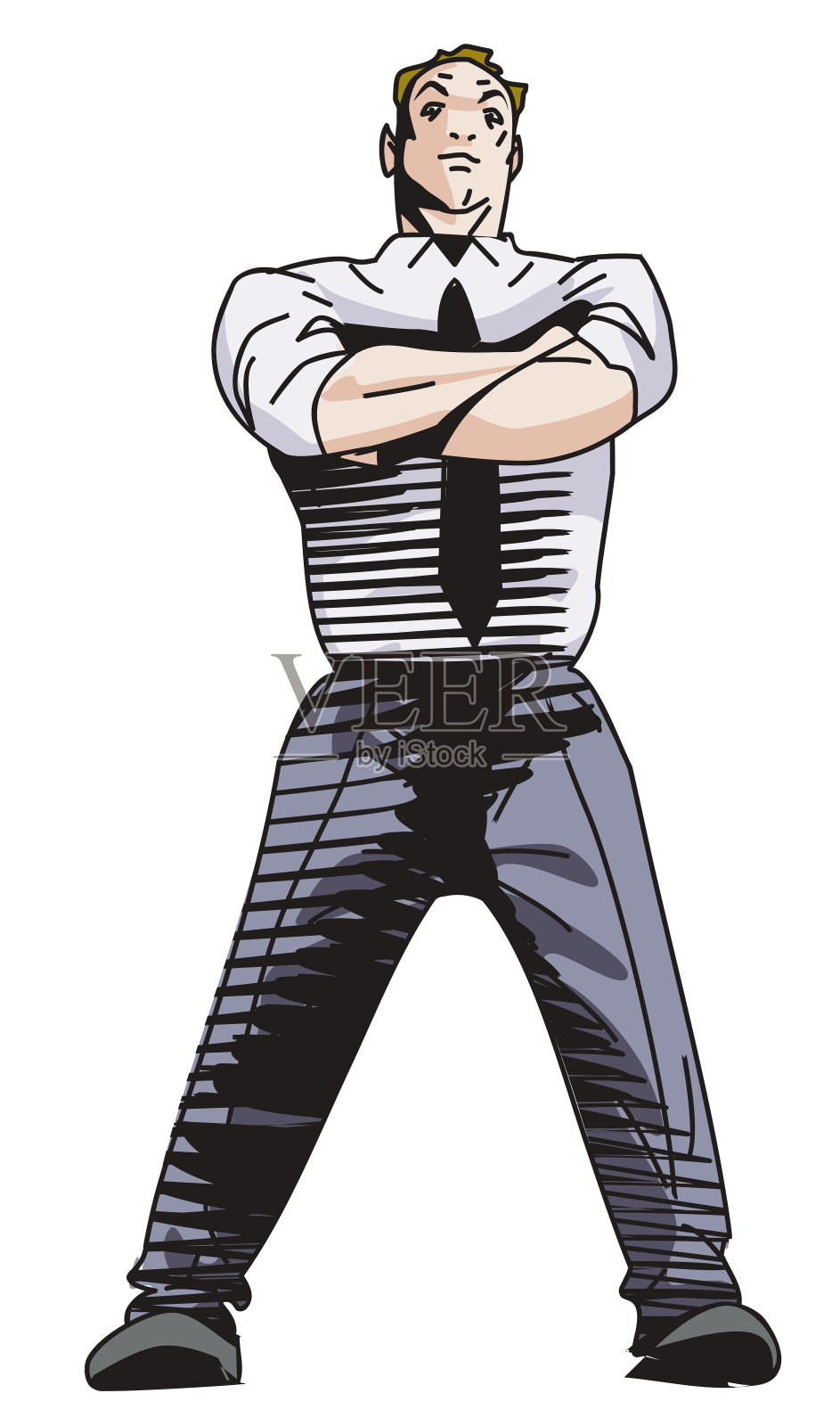 自信的经理插画图片素材