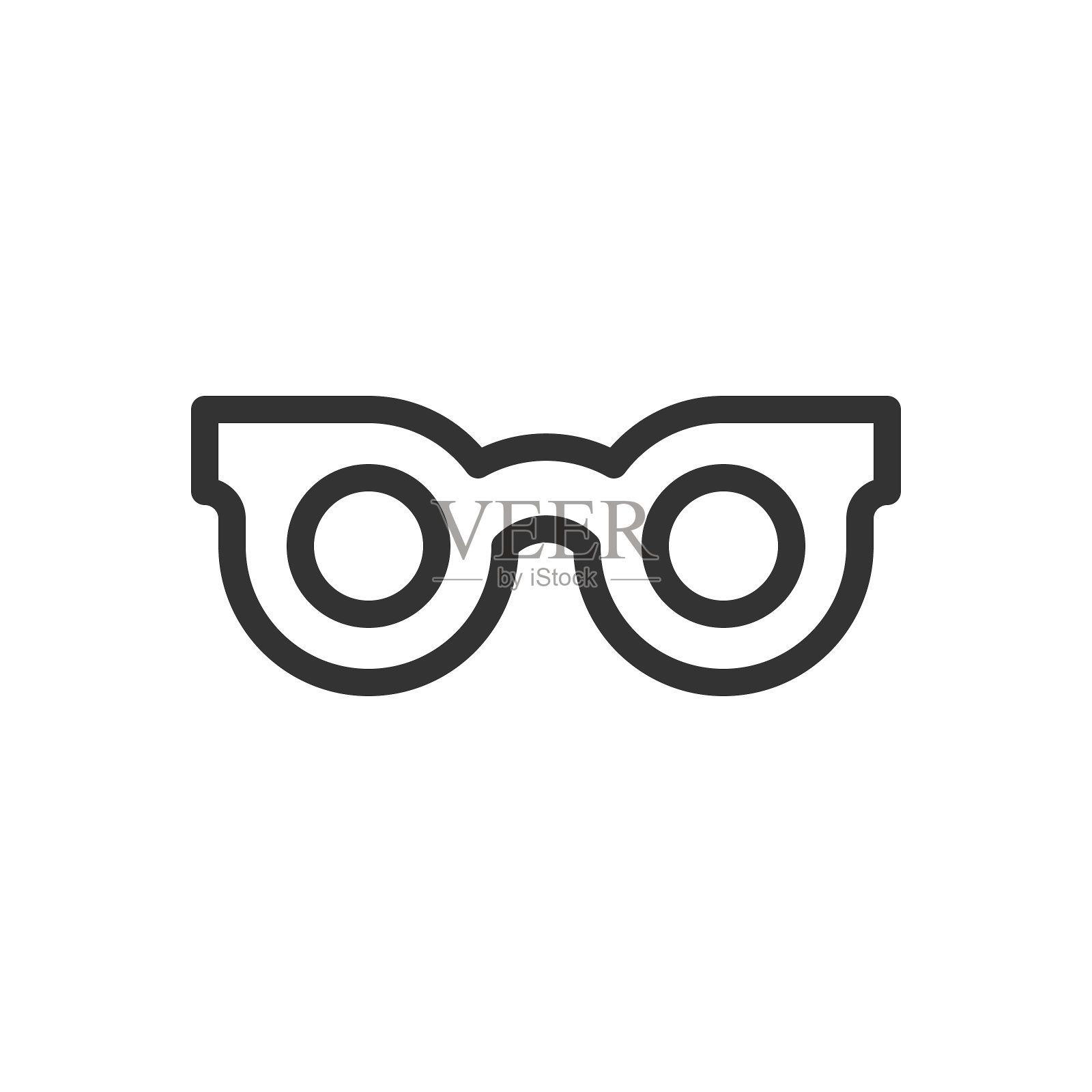 太阳镜，夏季线矢量图标在白色背景。可编辑的中风。矢量插图，符号。插画图片素材