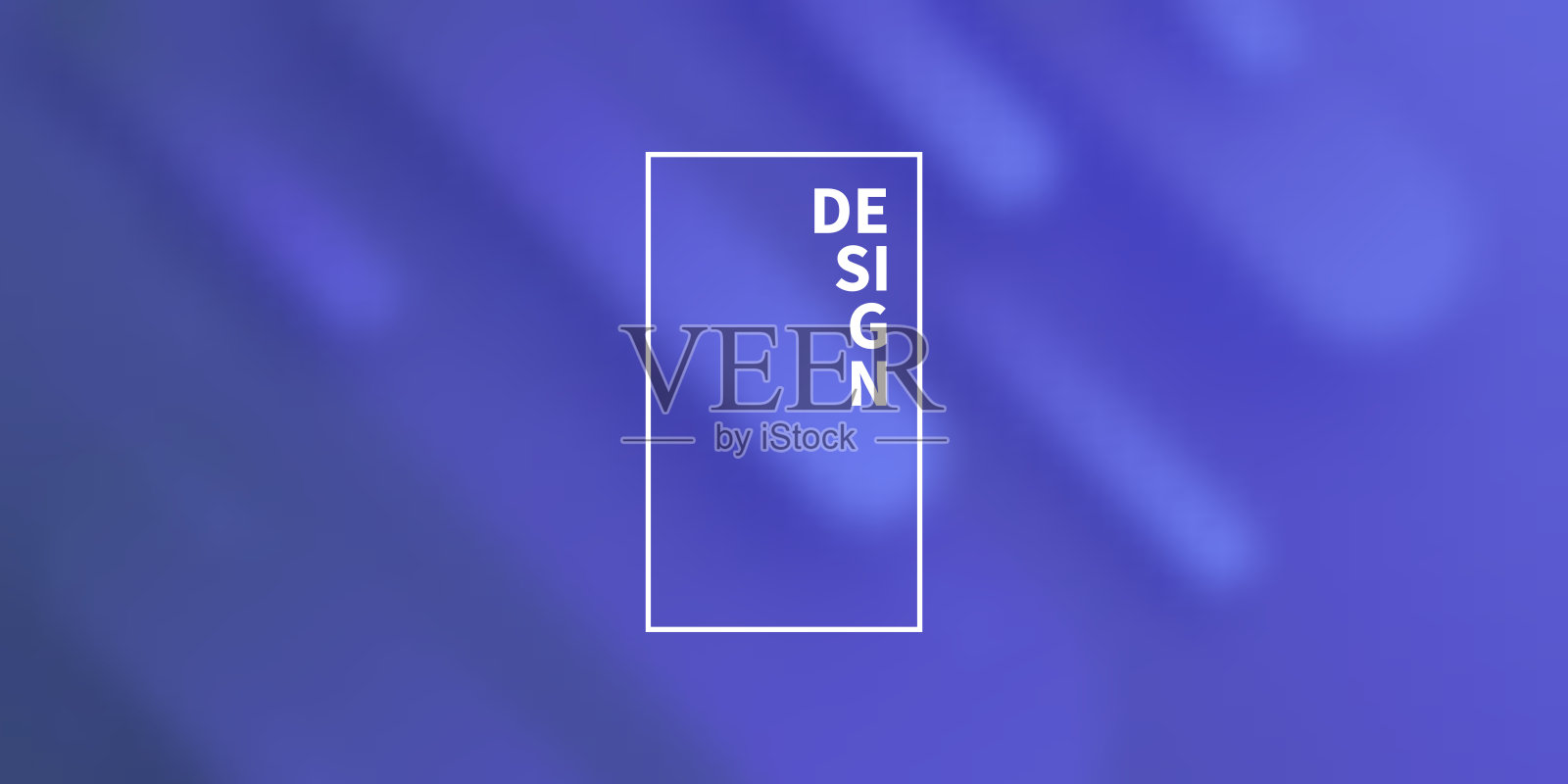 抽象模糊设计与几何形状-时髦的蓝色梯度插画图片素材