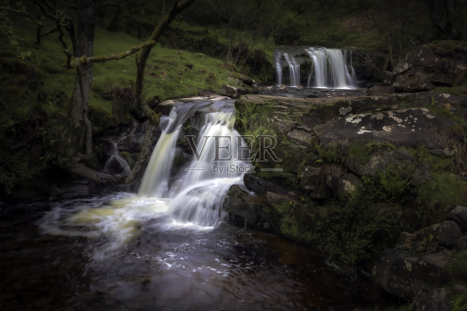 Blaen y Glyn瀑布照片摄影图片