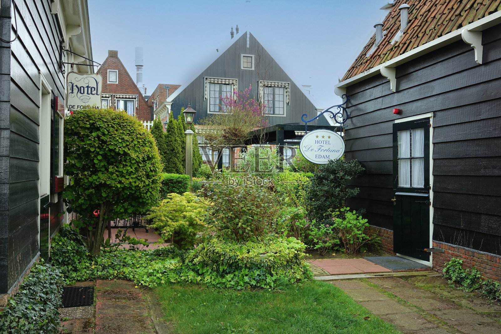 沿着艾瑟尔米尔的历史遗迹照片摄影图片