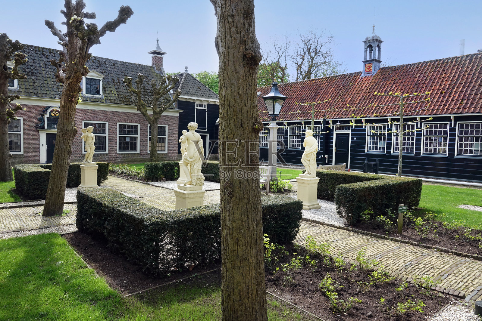 沿着艾瑟尔米尔的历史遗迹照片摄影图片