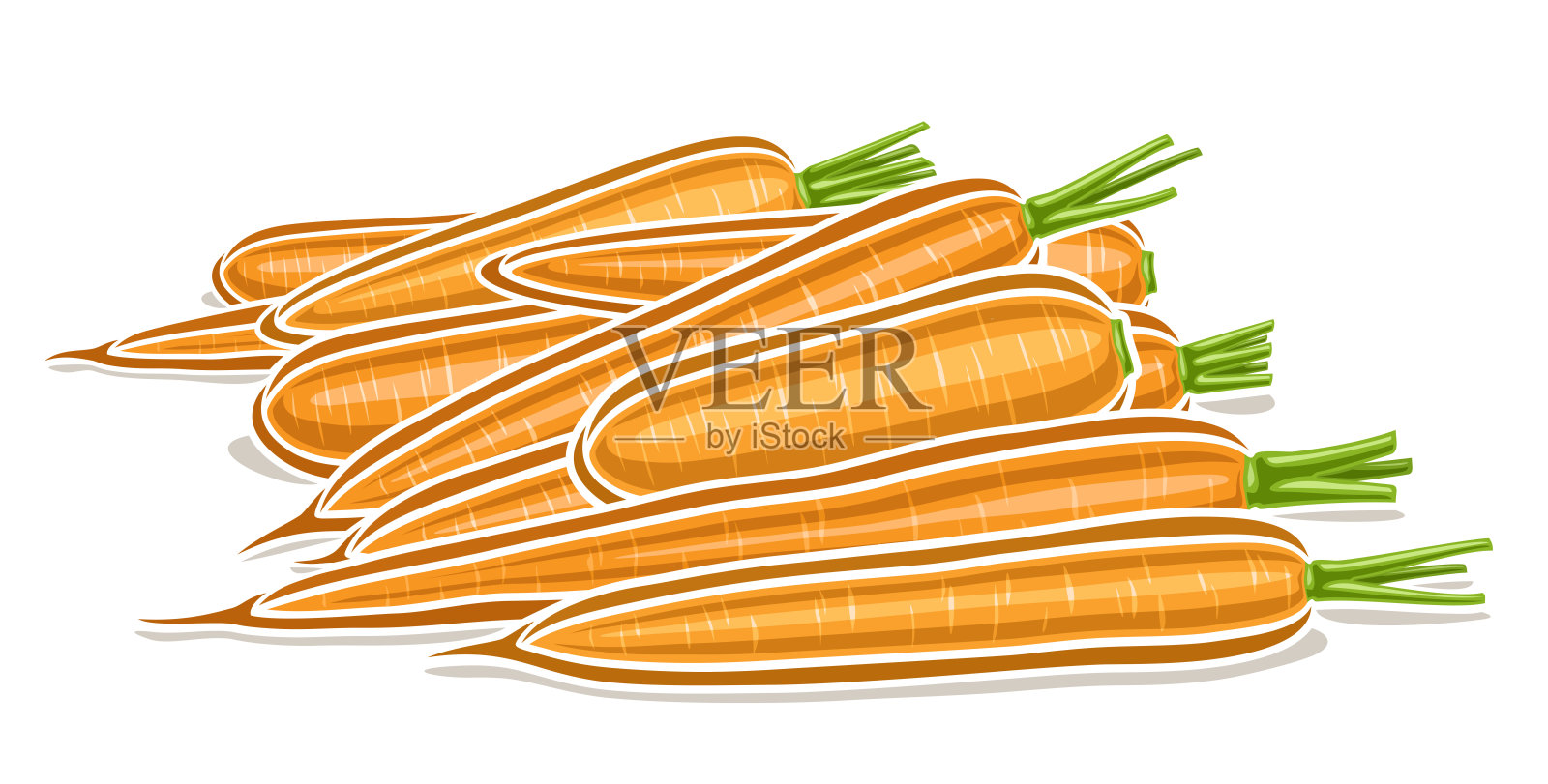 胡萝卜矢量标志插画图片素材