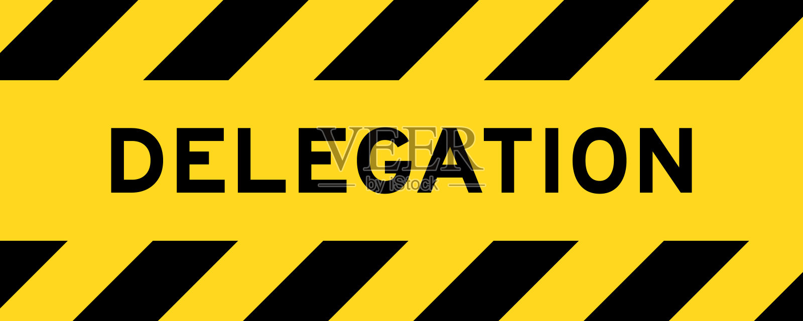 黄黑两色带线条纹标签横幅带文字授权插画图片素材