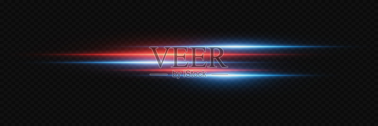 发光线条的神奇效果。氖射线的速度。插画图片素材