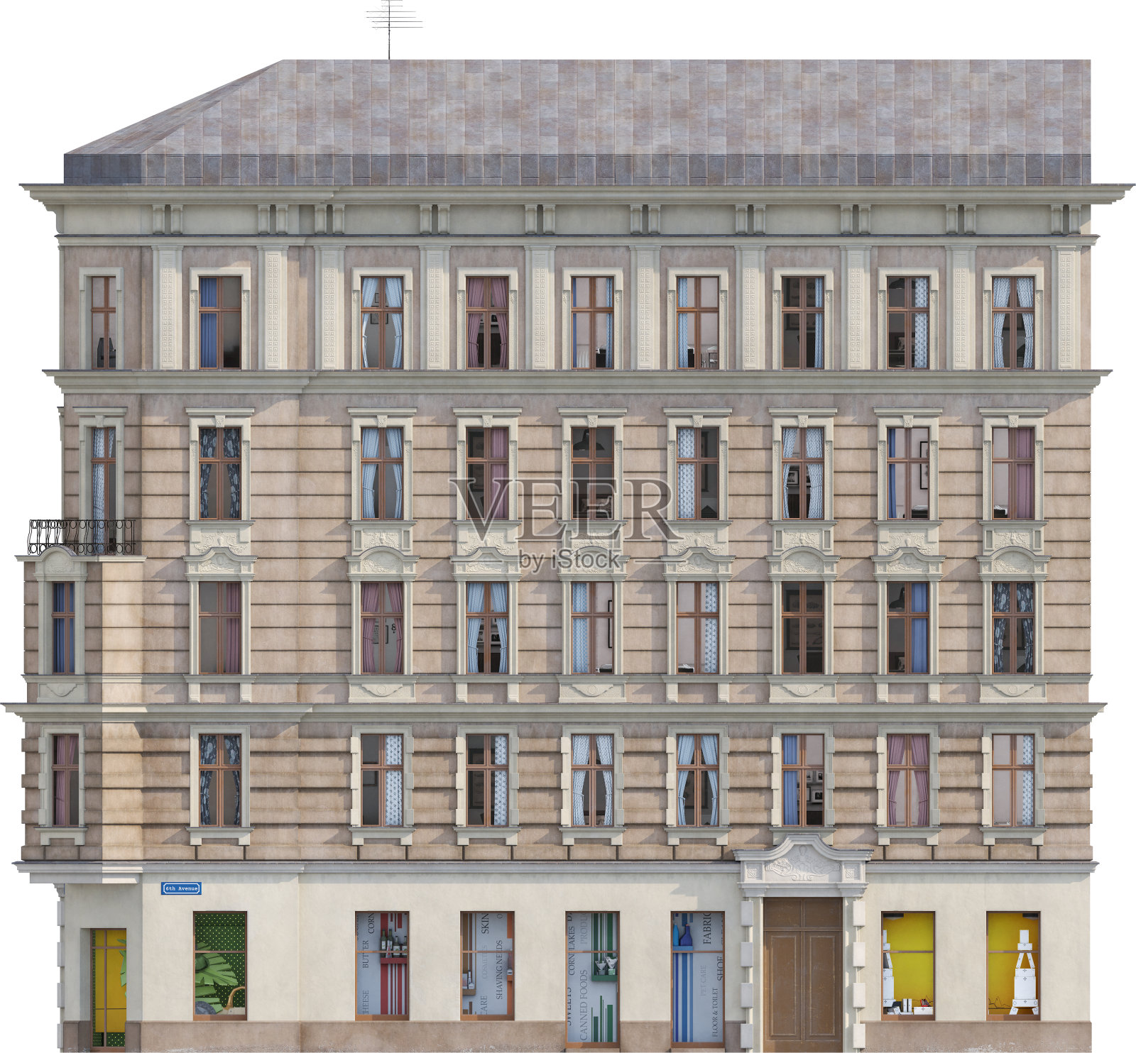 历史建筑的正面视图照片摄影图片