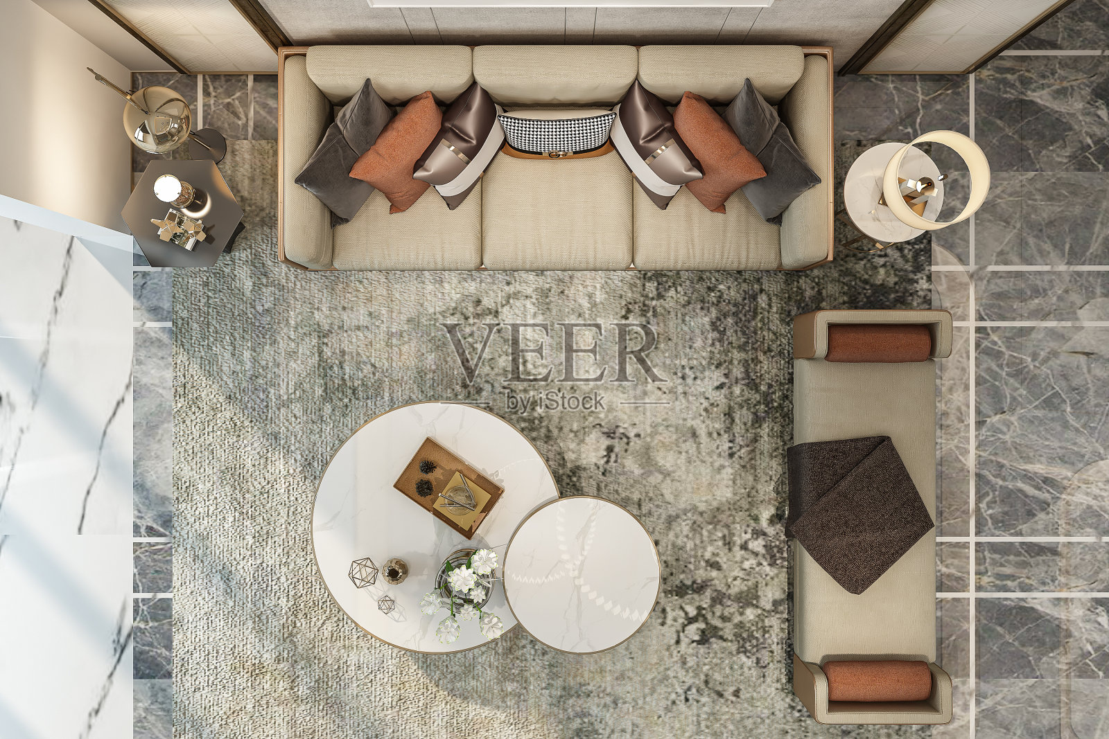 改造你的客厅现代室内设计趋势为一个新鲜的外观照片摄影图片