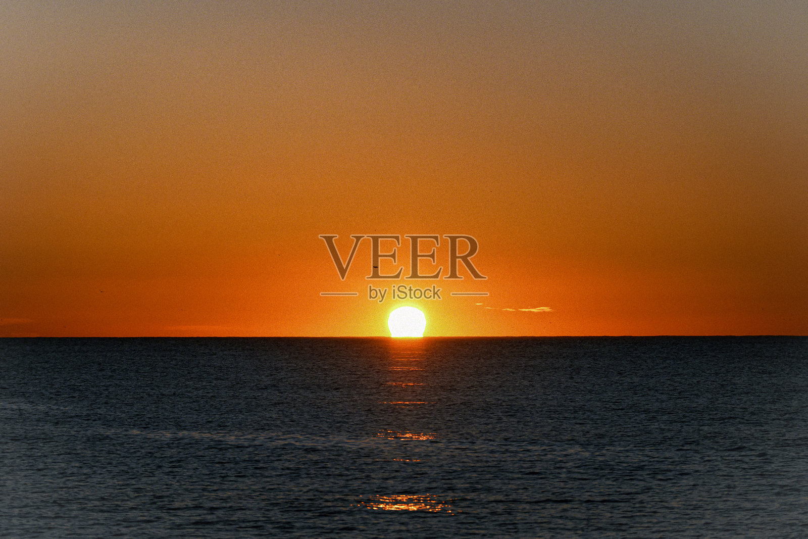 巴塞罗那海滩的日出，海岸的景色照片摄影图片