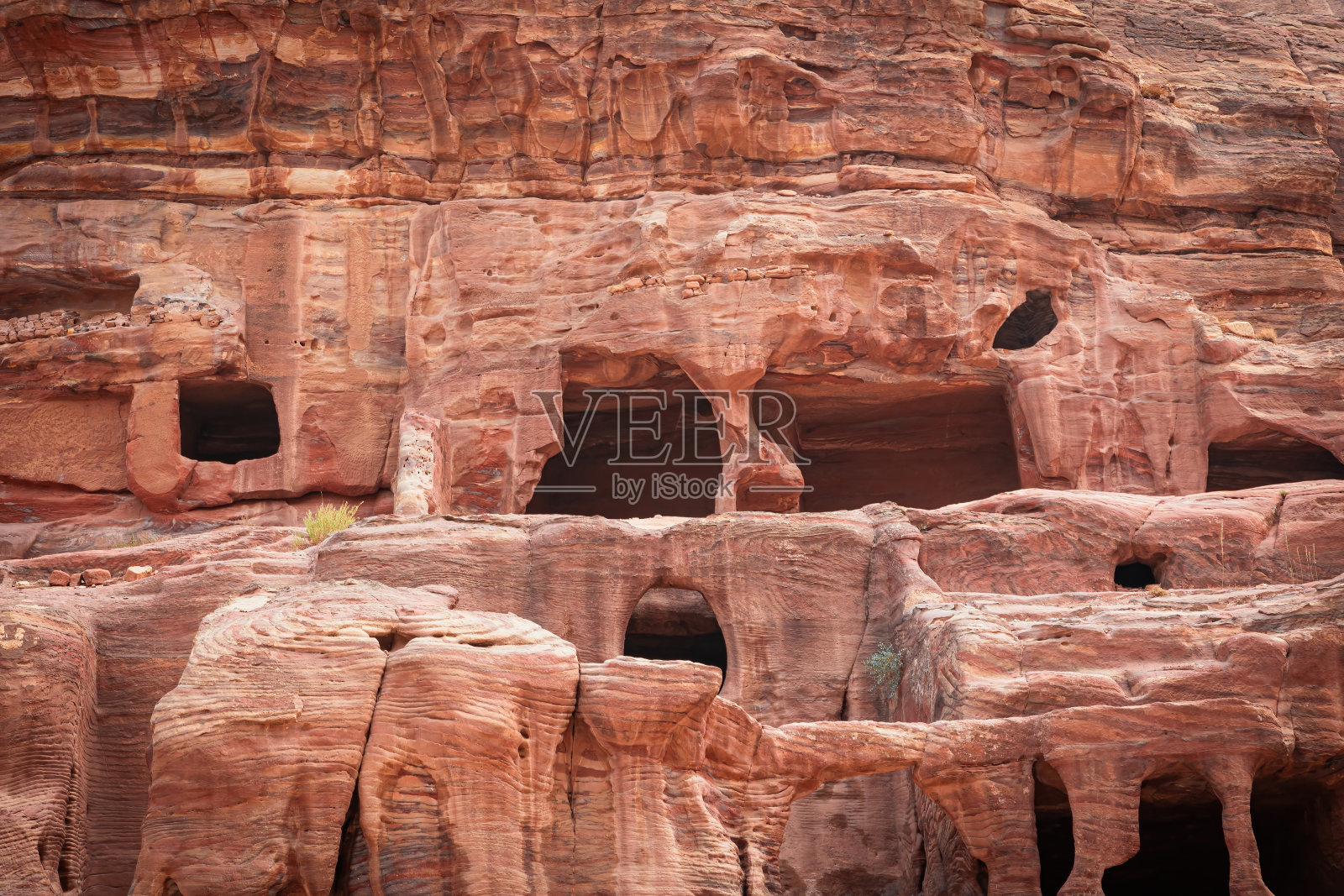 宫殿陵墓在佩特拉。约旦. .照片摄影图片