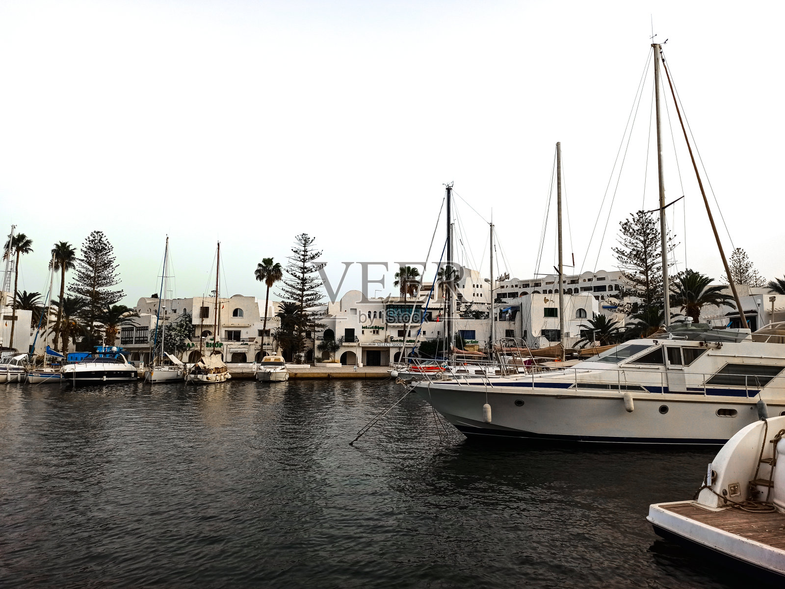 突尼斯苏塞的El Kantaoui港之旅照片摄影图片