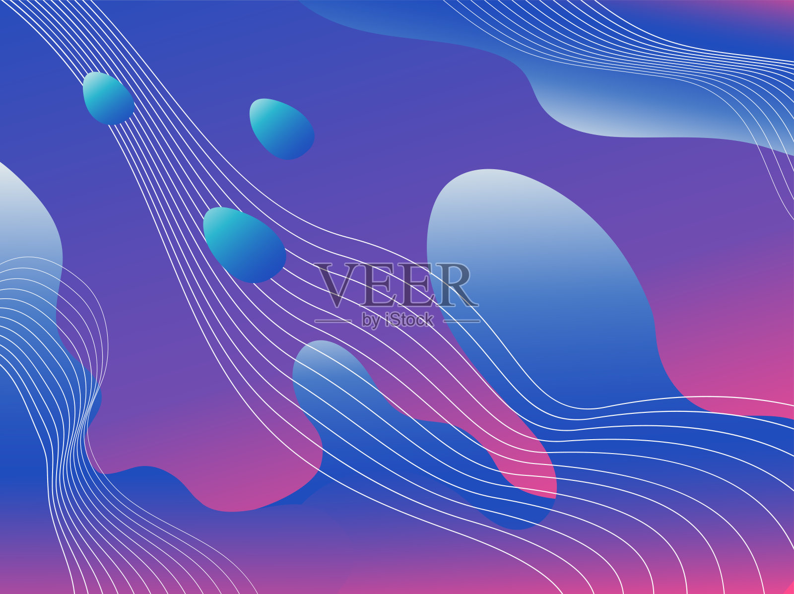 液体设计手册。液体梯度，设计横幅，标志，社会出版物。新潮的动态元素。抽象的背景。插画图片素材