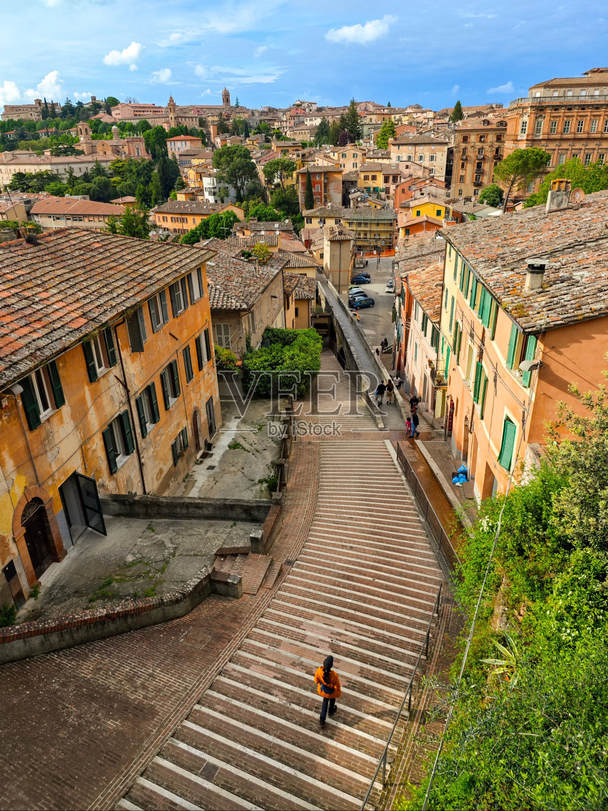 无人机视角下的城市照片摄影图片