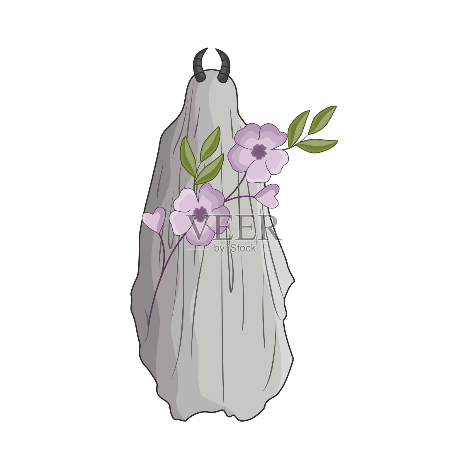 鬼插画图片素材