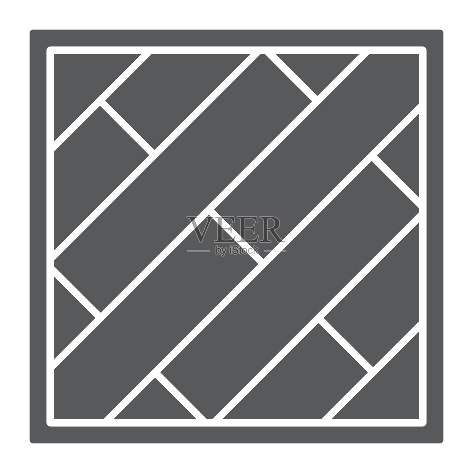 拼花地板的字形图标插画图片素材