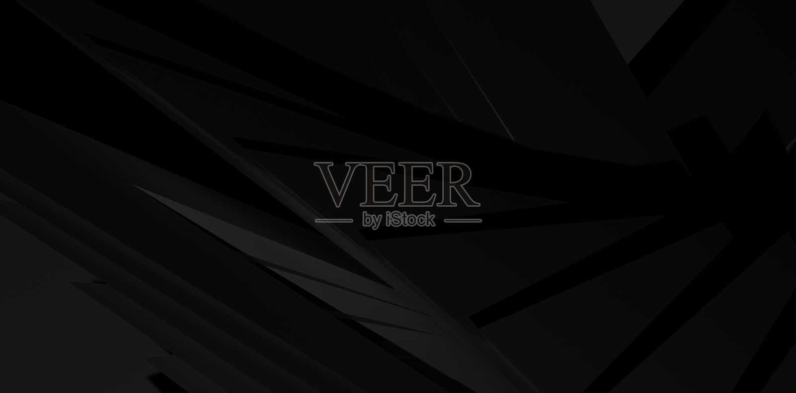 现代波浪线和圆形立方体形状的黑色抽象背景设计照片摄影图片