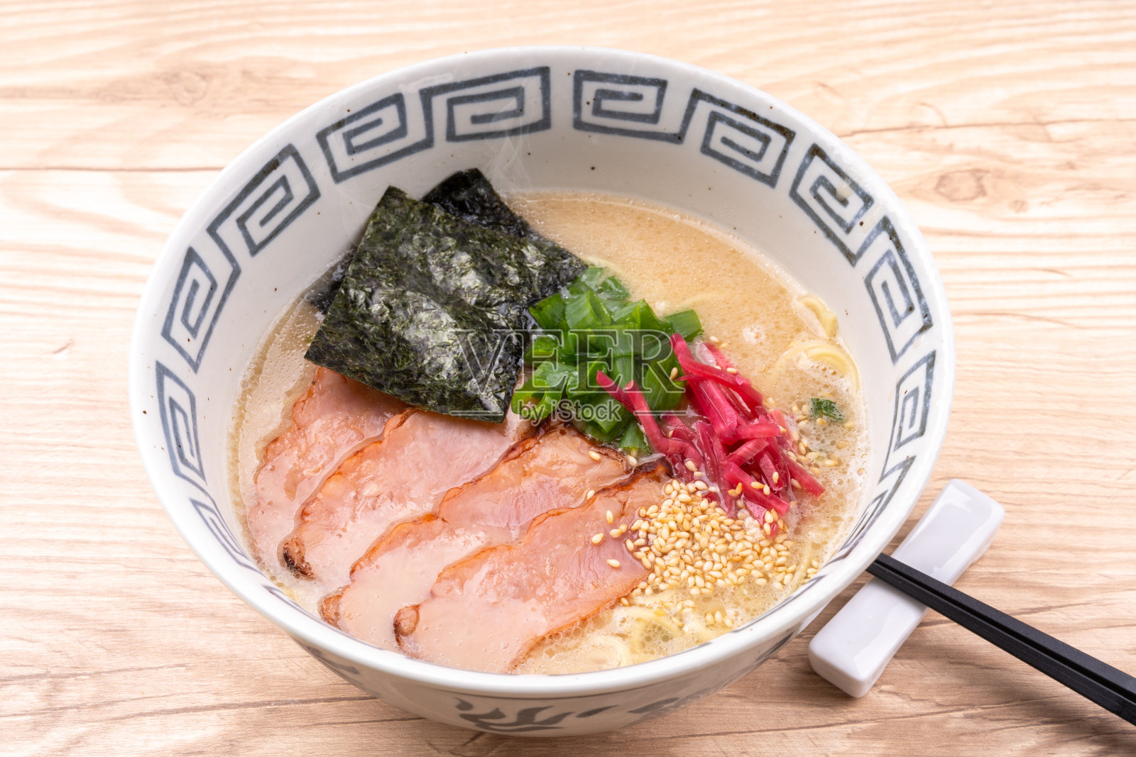 猪骨拉面照片摄影图片