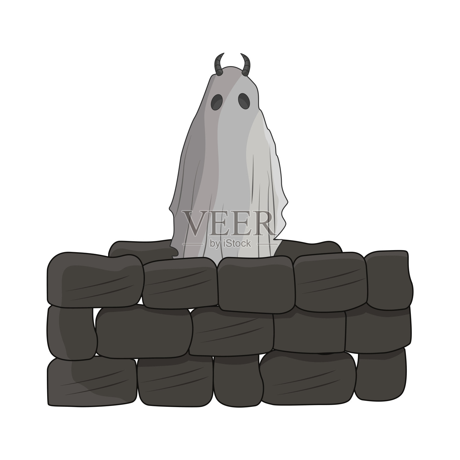 鬼插画图片素材