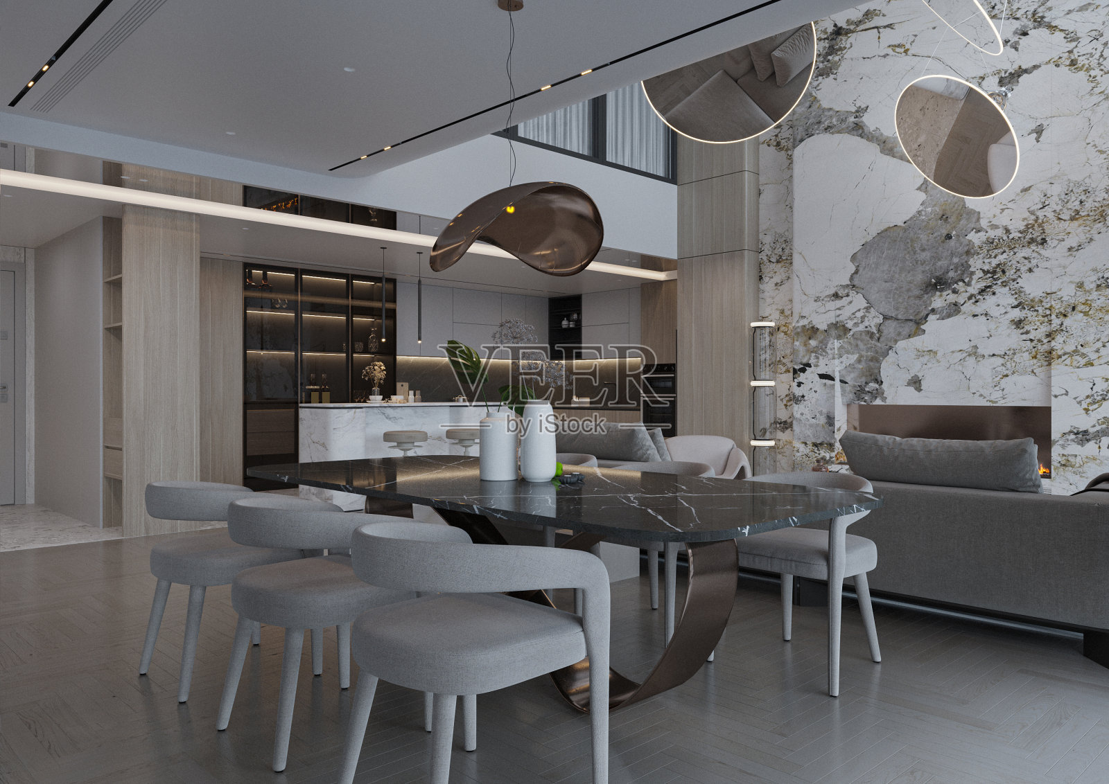 为您的室内设计方案选择完美的餐厅家具照片摄影图片