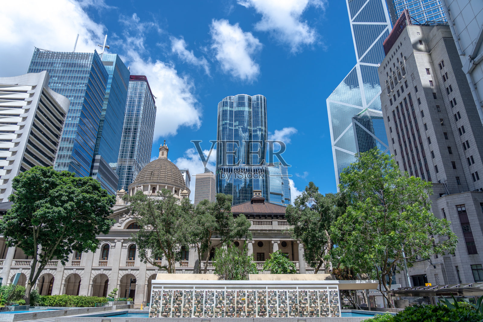 香港现代写字楼;特写镜头照片摄影图片