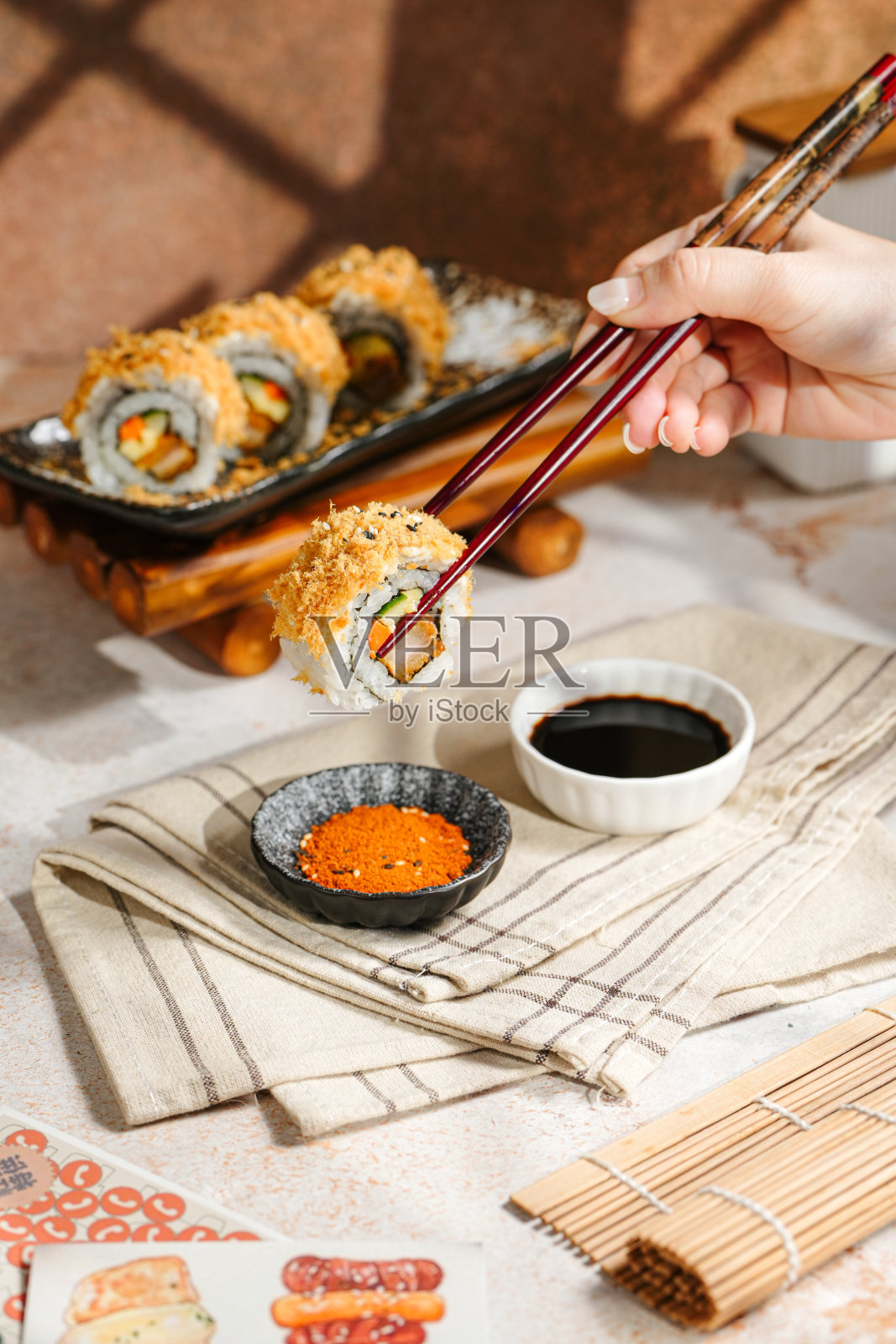 寿司是日本菜照片摄影图片