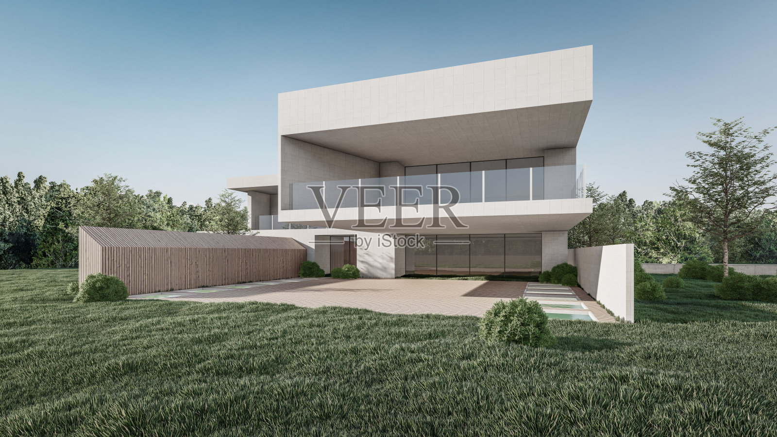 建筑3D渲染图照片摄影图片