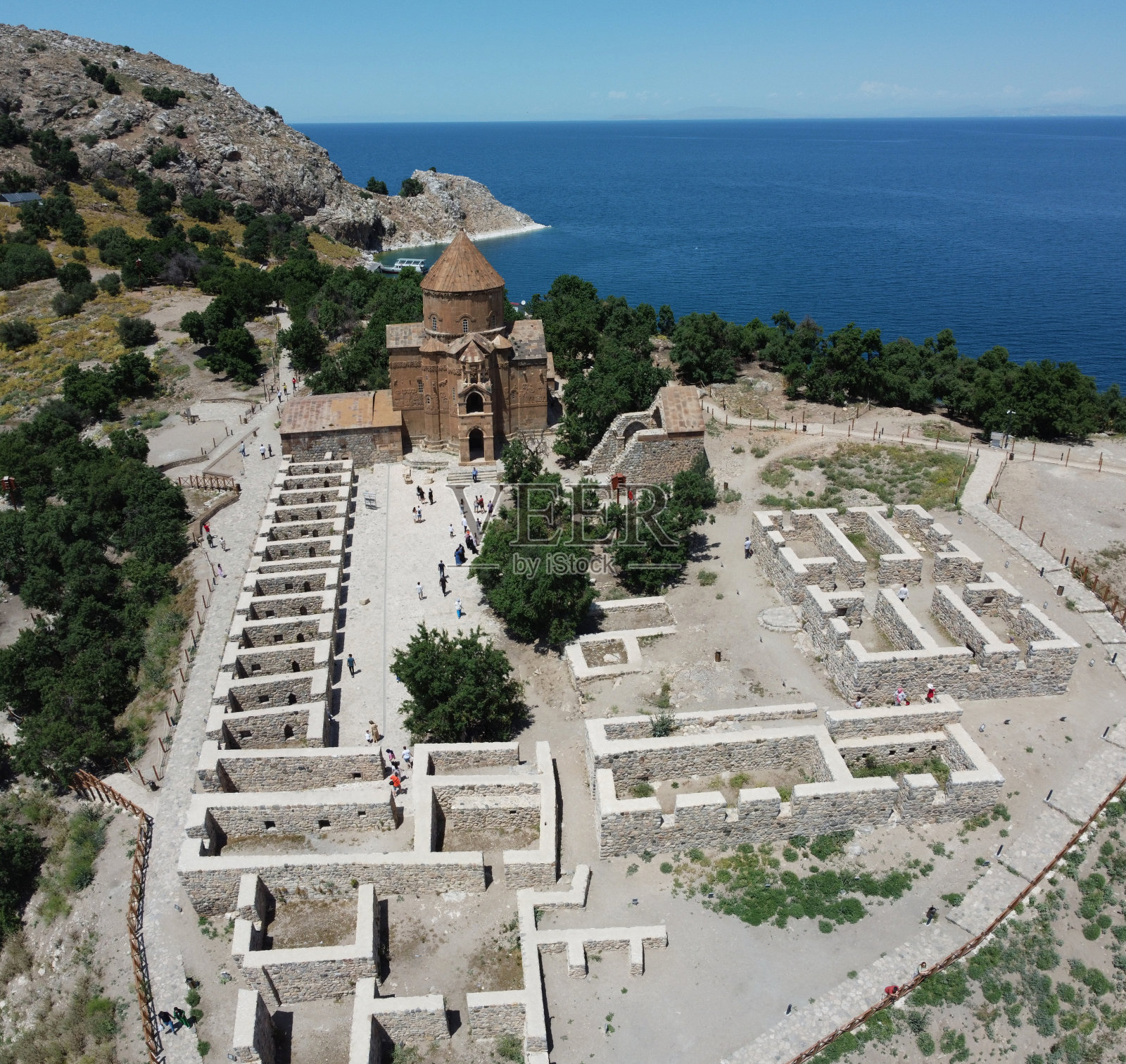 土耳其阿格塔玛圣十字大教堂(Akdamar adasyi Kilisesi)照片摄影图片