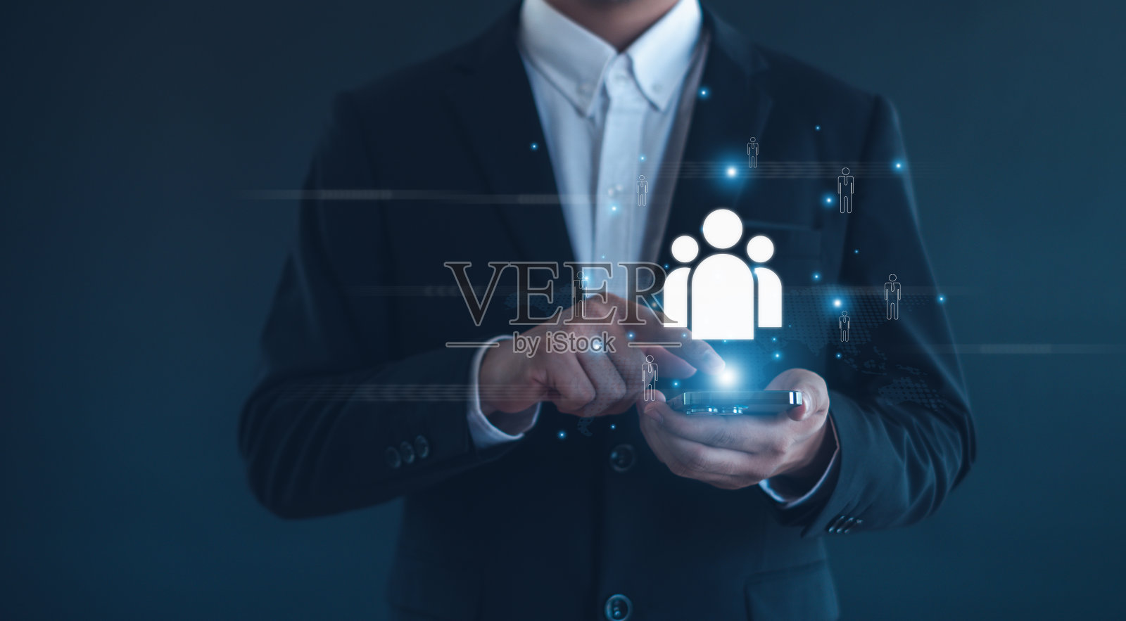 客户关系管理、全球结构客户网络技术、社交媒体、在线数字营销、数据交换开发、客户服务。照片摄影图片