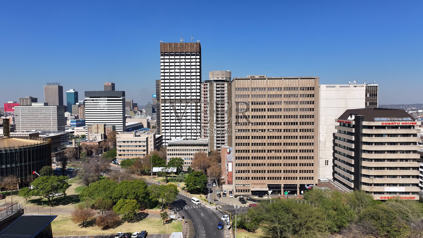 约翰内斯堡天际线在约翰内斯堡在南非豪登省。照片摄影图片