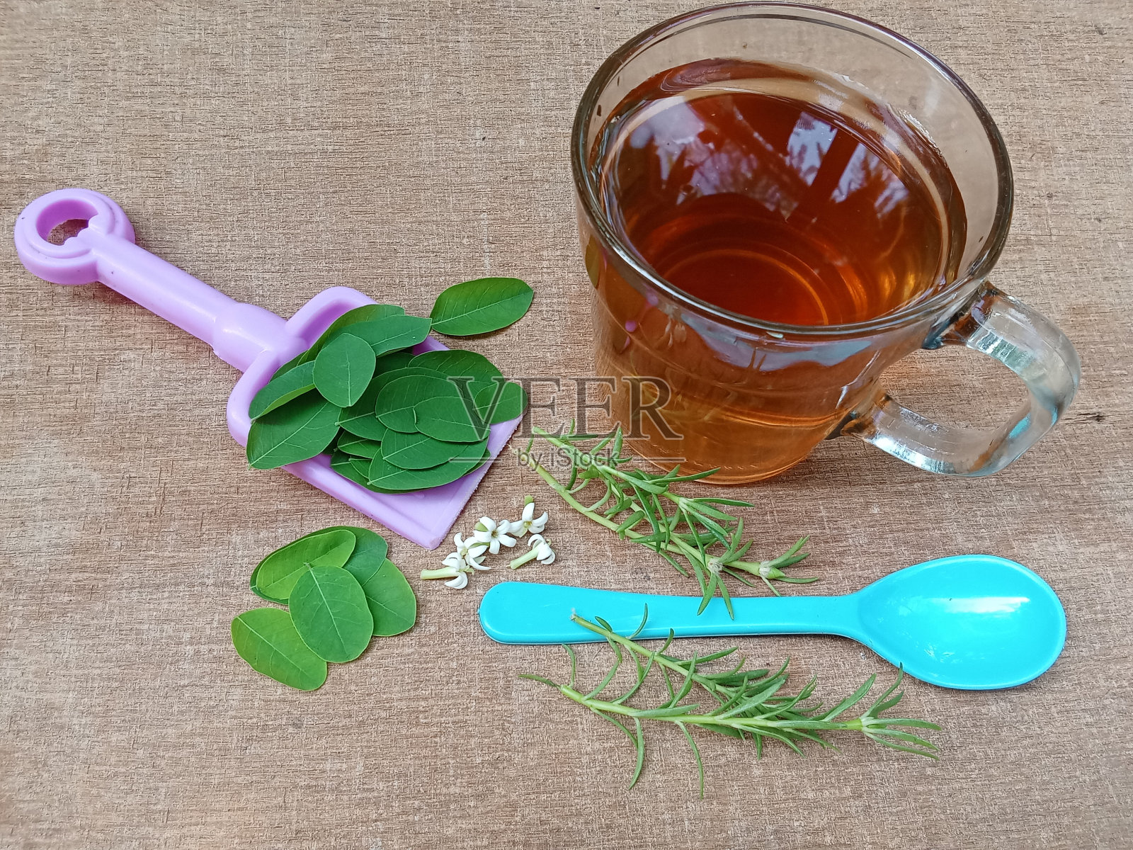 辣木叶茶照片摄影图片